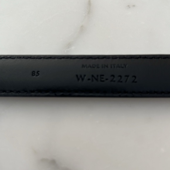 Celine small Triomphe Belt - size 85 - black - Picture 5 of 5